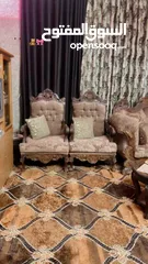  1 مجلس كنب خشب