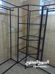  2 ستاندات حديد للمحلات التجارية، وغرف ملابس (تفصيل)