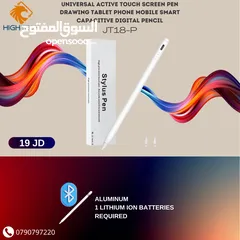  1 قلم للايباد والتابلت شحن يو اس بي STYLUS PEN JT18-P FOR TABLETS & IPAD