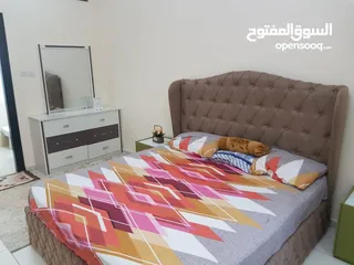  5 محمود سعد )غرفة وصالة للايجار الشهري في الشارقة التعاون بفرش فندقي ثاني ساكن بتشطيب ممتاز