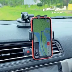  1 حامل هاتف للسيارة مساعد جيد للسائق لثباته وحركة دوران