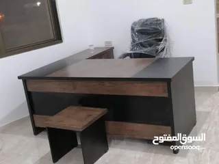  25 مكتب خشب لامينت 140*70 مستورد مع جانبية وطاولة وسط بسعر المصنع تفصيل جميع القياسات والموديلات
