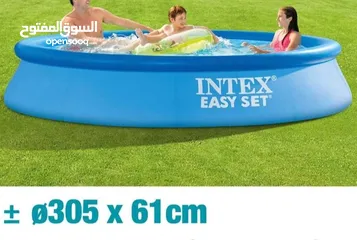  2 مسبح 3 متر مسابح نفخ للبيع في الاردن حوض سباحه بركة سباحه نفخ من انتكس .. مسابح دائري نفخ عائلي