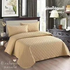 3 شرشف تخت  مجوز صيفي لون بني