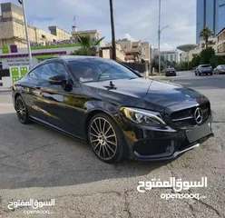  1 مرسيدس C180 كوبيه بحالة الوكالة AMG كت اصلي وارد غرغور