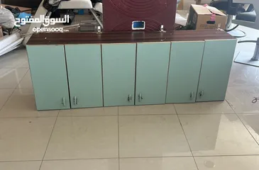  2 خزانة مطبخ خشب 3 درفات