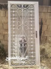  1 باب مطبخ حديد خارجي قزاز عاكس وكاله