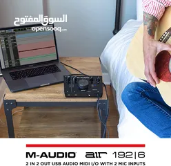  2 M-Audio AIR 192x6 USB C MIDI Audio Interface