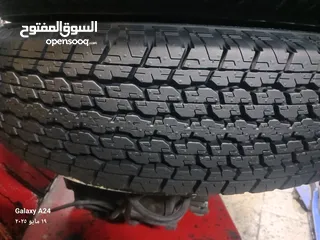  5 القياس 16 ار 205  من اعلا المواصفات بالاطارات العالميه دبل قومه دبل ستيل نسبت المطاط 100بل100