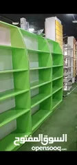  20 رفوف خشب وزجاج وسوبرماركت وقرمه ولوحة اعلانات و معرش زينكو وأبواب سيكريت مظله وألواح خشب تعليق وشبك
