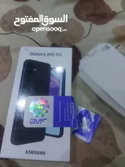 4 تلفون سامسونج a55 وكاااله بالكرتونه