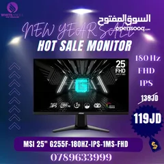  4 شاشة 27" سامسونج 100 هيرتز جديده  Monitor SAMSUNG 27" FHD , 100Hz,IPS