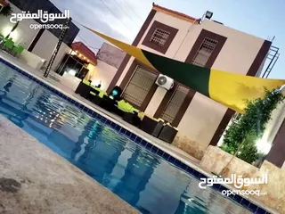  13 شاليه للايجار  لاند سكيب قعدتين خارجيات ومسبحين اطفال وكبار