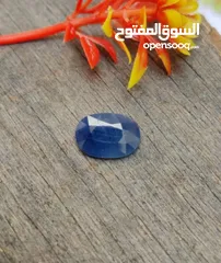  3 ياقوت أزرق مدغشقري طبيعي غير معالج  natural untreated srilanka blue sapphire stone