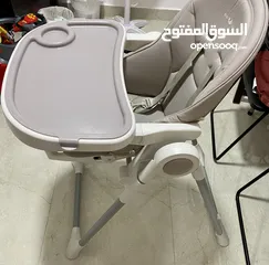  1 كرسي مع طاولة للاطفال ، adjustable feeding chair with table