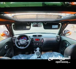 4 كيا سول 2015 ماتور  1600T ديزل اوتوماتيك ترخيص و تأمين  فل كامل يضفات فتحه سقف كهربائيه بانوراما