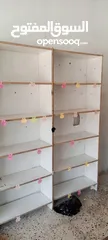  3 رفوف خشب سوبر ماركت