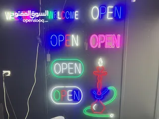  7 لوحة أوبن open  Welcome