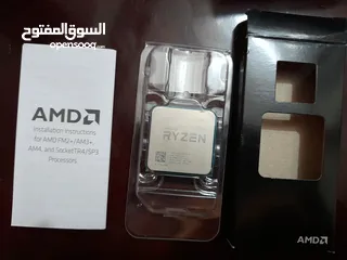  7 AMD Ryzen 3 2200G CPU + Box + Cooler (شبه جديد)