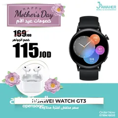  2 ساعة هواوي Watch 3 42mm الأصلية مع سماعة هدية huawei watch 3