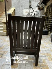  3 طاولة خارجية خشب سوداني
