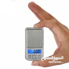  5 ميزان محمول صغير ميزان غرامات الكتروني وزن ذهب فضه خرز و بهارات و الطعام دقيق حساس مع حافظه و كفر