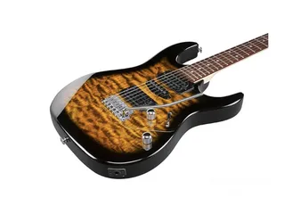  2 جيتار كهربائي Ibanez GRX70QA-SB GIO مسكر بالكرتونه