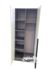  4 خزانة ملابس موردن ببابين  الاناقة صارت أوضح من اي وقت  خزانة بيضا بلمسة خشب طبيعي تعطي الغرفة الجمال