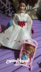  10 باربيات وملحقاتها بحاله جيده للبيع