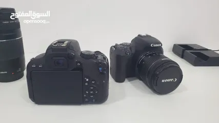  5 كاميرا كانون 800D و كاميرا 200D للبيع بحالة ممتازة