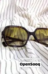  11 نظارات شمسية Gucci havana اصلية 100% شبه جديدة مع الرقم التسلسلي موجود فيها
