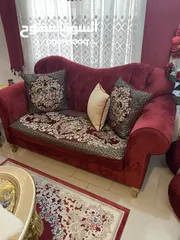  3 طقم كنب مستعمل ممتاز