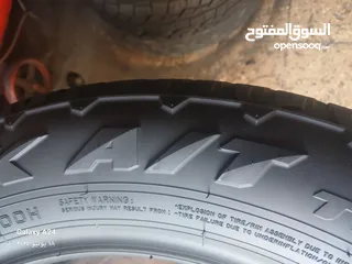  6 القياس 18 60 225 مواصفات عاليه وخاصه دبل قومه دبل ستيل نسبت المطاط 100بل100 تصنيف A,