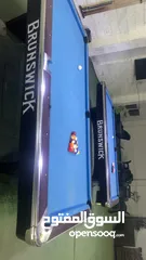  1 طاولتين امريكي برونزيك شبه جداد مع كامل عدتهن بسعر حرق