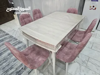  5 ميز طعام مع ست كراسي