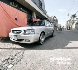  1 هونداي اكسنت 2001 مروس حسب القنعه السيره جهزه من كلشي