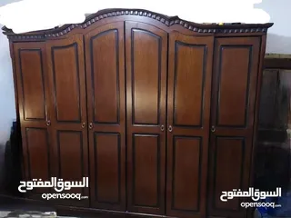  1 غرفه نوم king size تفصيل ثقيله مستعمله بحاله جيده جداً