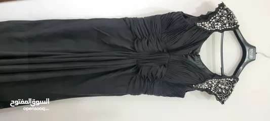  2 فستان اسود طويل سايز uk 16-18