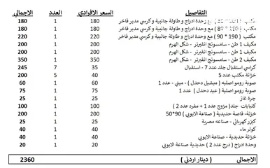 8 أثاث مكتبي مستعمل للبيع