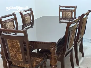  5 طاولة سفره ( فيلا ) عدد: 3 طاولات سفره. خشب صولد بالكااااااااااااااامل. Dinning Table