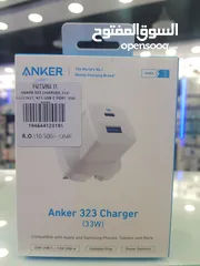  1 Anker 323 Charger 33w 1 type-c 1 USB