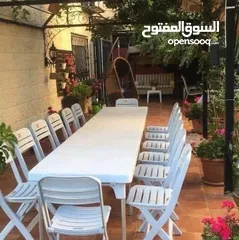  12 طاولة العزايم بتزبط داخلي وخارجي سعر الطاولة لحال والكرسي لحال