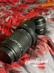  10 عدستين سجما(تصوير الطبيعة من طيور و أشجار و حيوانات و غيرها )و بورتيريه (صور شخصيةاحترافيه مع العزل