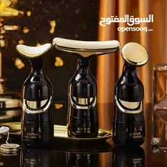  7 مع جهاز مساج الوجه 3×1  3 رؤوس متعددة للتدليك المثالي للوجه والرقبة جهاز واحد لروتين يومي .
