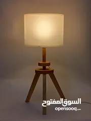  10 تيبل لامب صناعة يدوية من الخشب الطبيعي