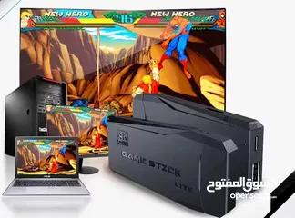  5 جهاز GAME STICK عشر الاف لعبة   يحتوي  على اكثر من 10,000 لعبة كلاسيكية محملة مسبقاً  جها