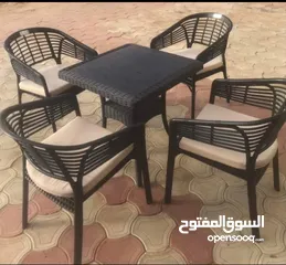  2 طقم كريستال اربع كراسي وترابيزه