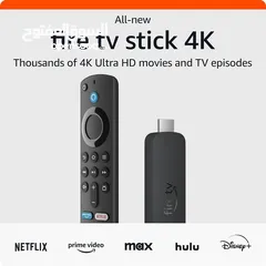  1 Amazon Fire TV Stick 4K with voice Remote Alexa أمازون فاير ستك مع ريموت اليكسا 2023