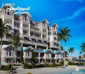  9 شقه كورنر للبيع 190 متر في ماونتن فيو اليفا علي اللاجون بجوار مدينتي Beach Apartment Mountain View