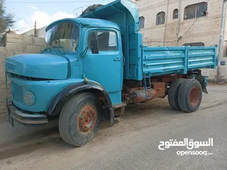  4 قلاب مرسيدس 1513 افطس صندوق حديد خمسة متر للبيع بسعر 5000